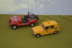 2 modelauto`s  Bburago Jeep wrangler en ANWB Renault 4, 1:24, Ophalen of Verzenden, Gebruikt, Auto, Bburago