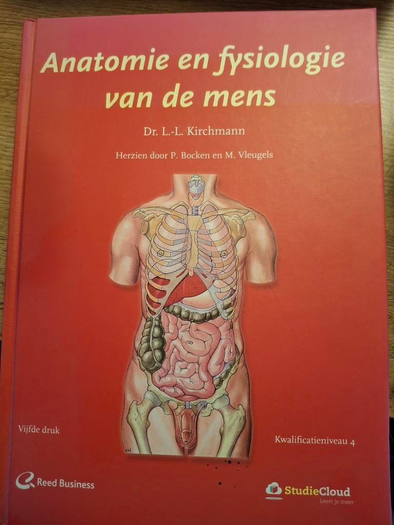 Anatomie en Fysiologie, 5e druk - Kwalificatieniveau 4, Boeken, Gelezen, L.L. Kirchmann, Ophalen of Verzenden, MBO