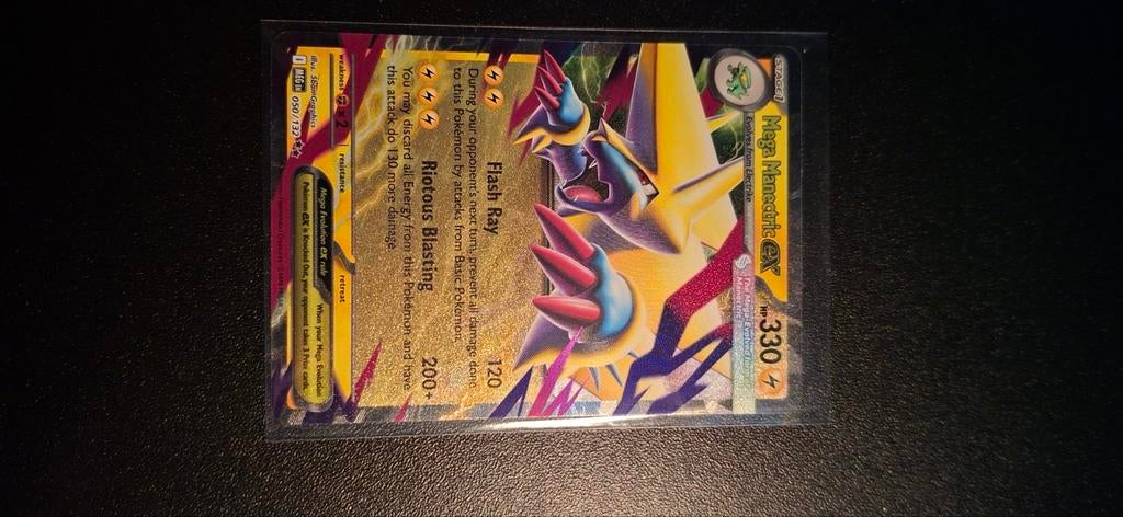 Mega Manectric, Ophalen of Verzenden, Zo goed als nieuw, Losse kaart, Foil