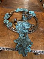 Spiegellijst - Bronzen Frame - Kunst Sculptuur - 59x88, Ophalen, Brons