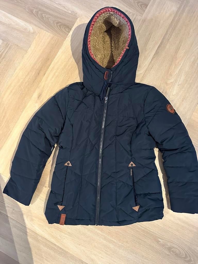 Khujo Winterjas donkerblauw maat M/L, Ophalen of Verzenden, Zo goed als nieuw