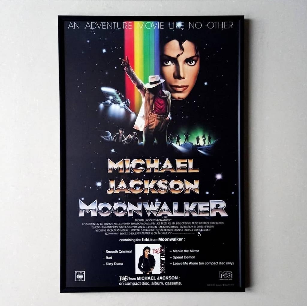 Michael Jackson Moonwalker Bioscoop Poster 1988, Verzamelen, Verzenden, Zo goed als nieuw