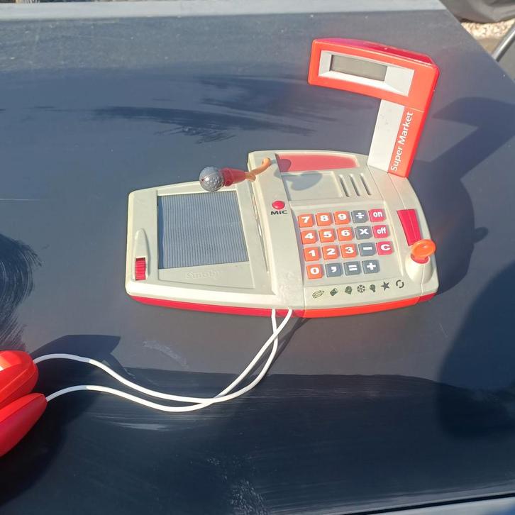 Smoby Kassa met Scanner en Microfoon, Kinderen en Baby's, Speelgoed | Overig, Gebruikt, Jongen of Meisje, Ophalen of Verzenden