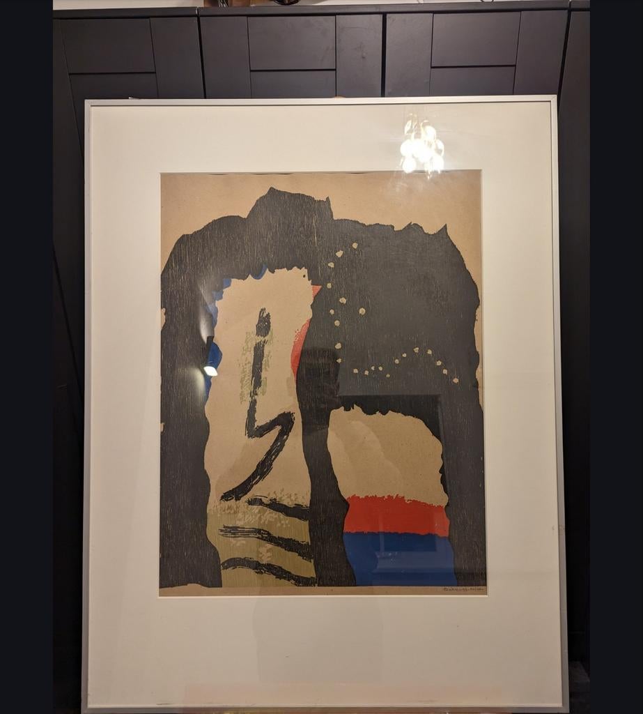 Zeefdruk Jef Diederen - Impala, ingelijst, Antiek en Kunst, Ophalen of Verzenden