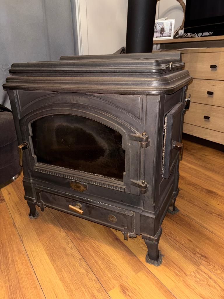 Efel Bayard houtkachel, Huis en Inrichting, Kachels, Ophalen, Houtkachel, Zo goed als nieuw, Vrijstaand