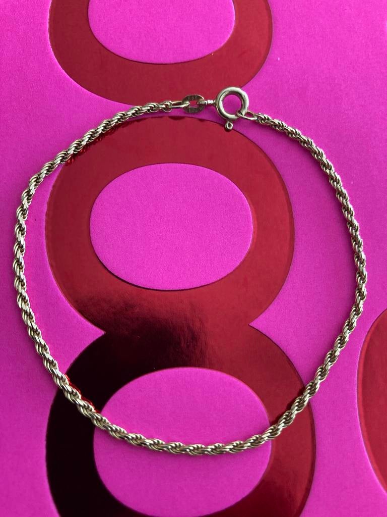 ✨🦢gouden armband 14 karaat 585 rope goud anna nina, Ophalen of Verzenden, Goud