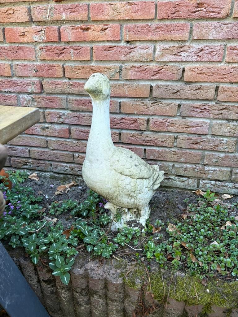 Betonnen gans, Ophalen, Gebruikt