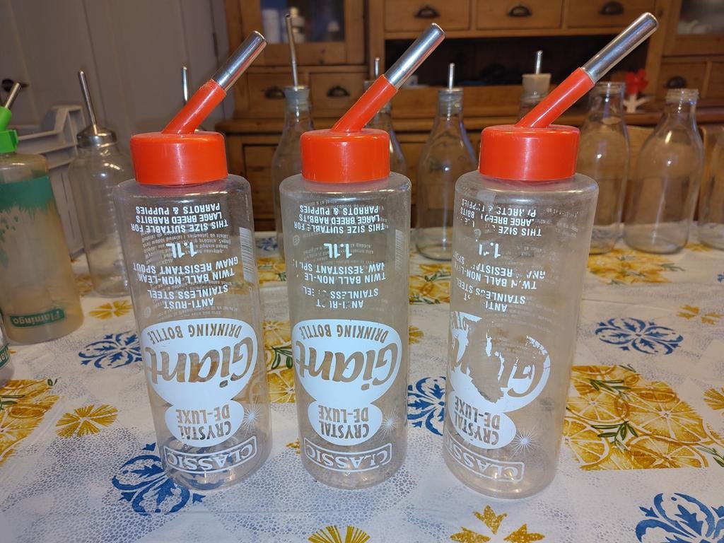 Drinkfles giant 1 liter konijn, Dieren en Toebehoren, Ophalen, Gebruikt, Overige typen