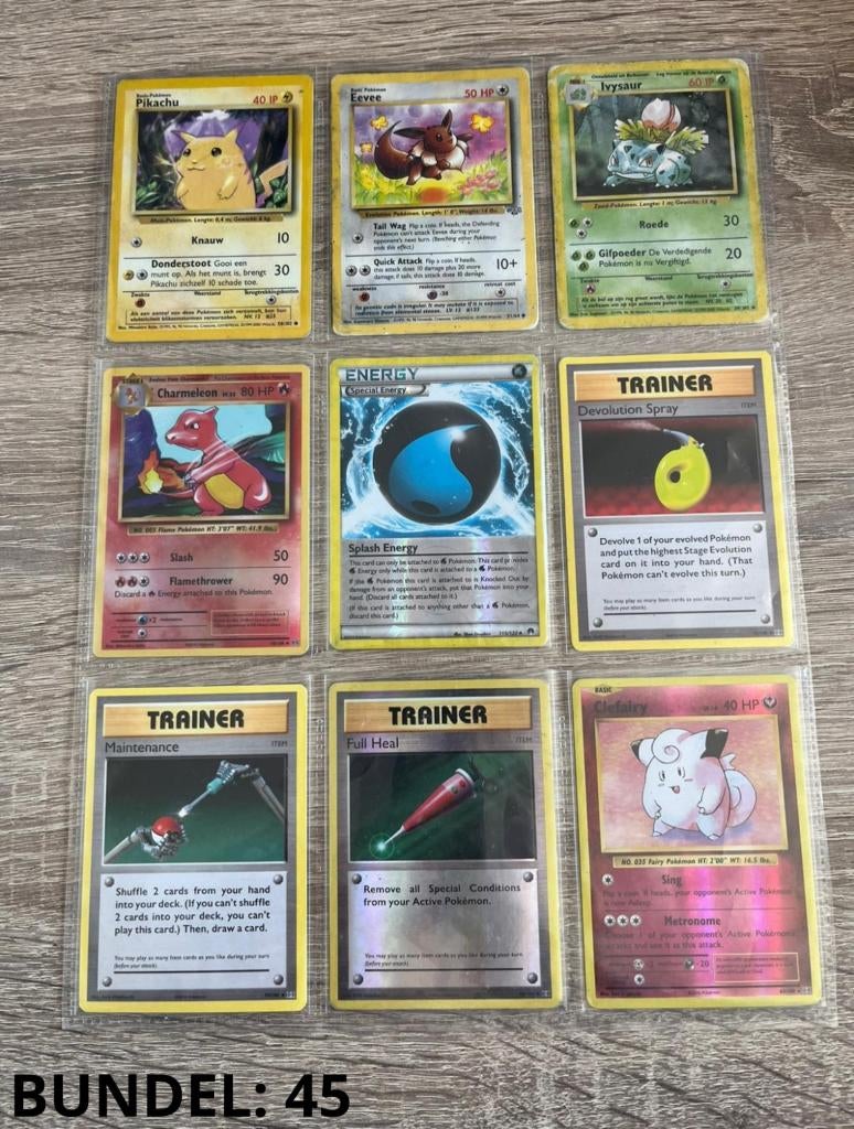 Pokemon Pikachu Charmander 2000–2016 – Bundel 45, Ophalen of Verzenden, Gebruikt, Meerdere kaarten