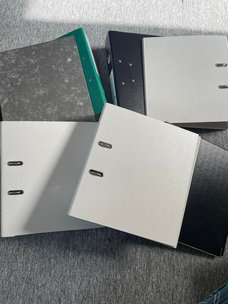 7 gebruikte Multomappen in diverse kleuren, Diversen, Ophalen, Gebruikt