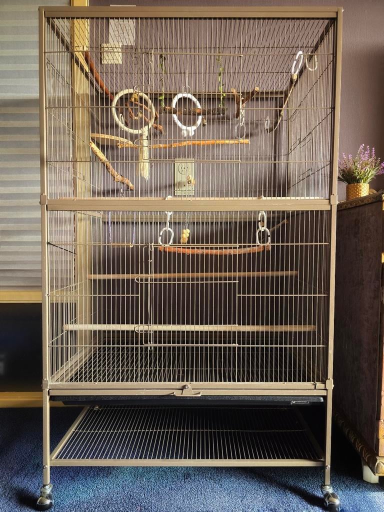 KamerVolière, Dieren en Toebehoren, Vogels | Hokken en Kooien, Ophalen, Zo goed als nieuw, Metaal, Vogelkooi