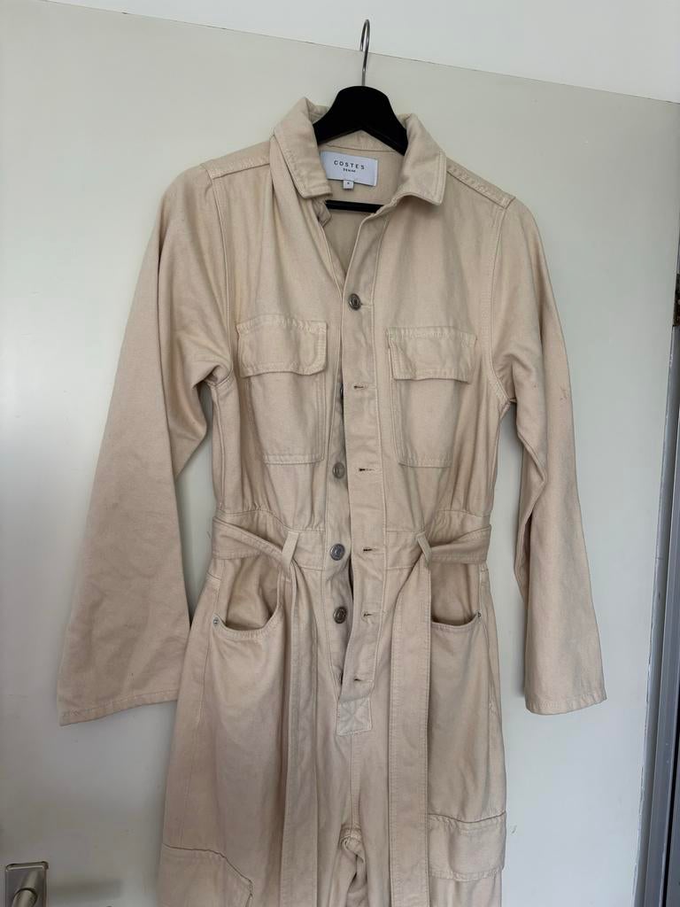 Beige Tuinpak Costes, Kleding | Dames, Ophalen of Verzenden, Zo goed als nieuw, Beige
