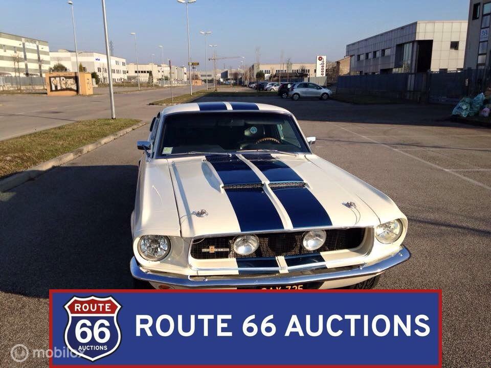 Ford Mustang GT 390 Fastback | 1967 | Route 66 Auctions, Auto's, Oldtimers, Overige carrosserieën, Zwart, Bedrijf, Handgeschakeld