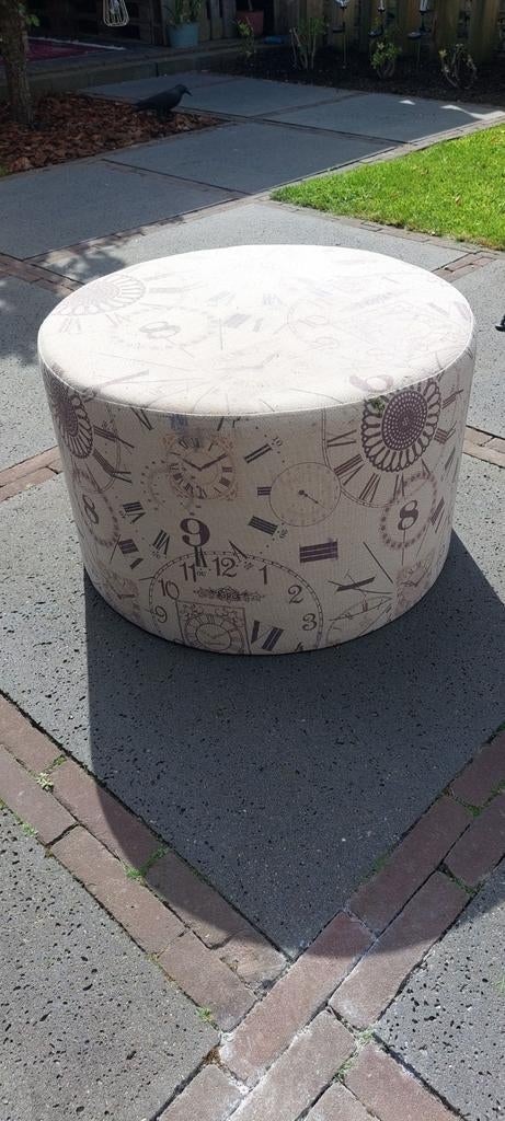 Houten poef (gratis), Ophalen, Gebruikt, Rond