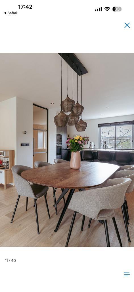 Eettafel van Kas20 eiken hout massief Deens Ovaal, Huis en Inrichting, Tafels | Eettafels, Zo goed als nieuw, 50 tot 100 cm, 200 cm of meer