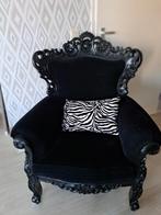 Zwarte barokstoel, Huis en Inrichting, Stoelen, Ophalen, Gebruikt, Barok, Zwart
