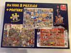 Jan van Haasteren combidozen (1000 stukjes), Ophalen of Verzenden, 500 t/m 1500 stukjes, Gebruikt, Legpuzzel