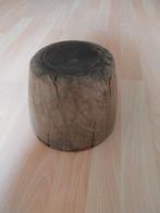 Robuuste kandelaar, Huis en Inrichting, Woonaccessoires | Kandelaars en Kaarsen, Ophalen, Gebruikt, Bruin, Hout