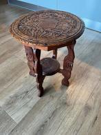 Prachtig Indonesisch houtsnijwerk tafeltje. Planten tafeltje, Ophalen of Verzenden