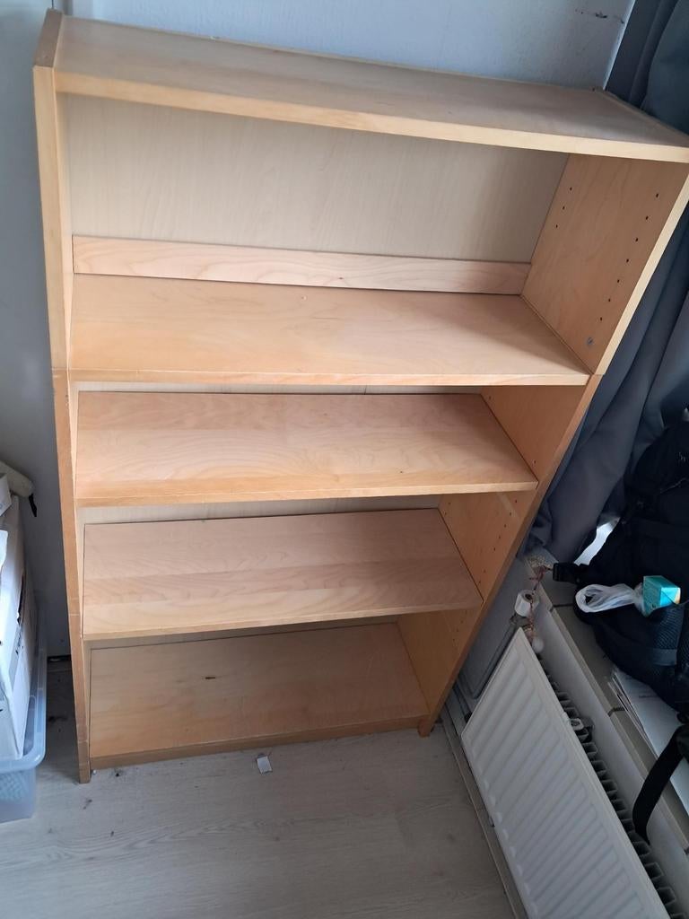 Billy lage model met opzetstuk berken, Ophalen, Met plank(en), Gebruikt, 100 tot 150 cm