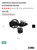 Logitech G923 Race Stuur, Pedalen en Schakelpook, Ophalen, Zo goed als nieuw, Racen en Vliegen