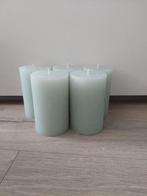 Nieuwe lichtgroene stompkaarsen - set van 5, Ophalen, Overige materialen, Nieuw, Kaars
