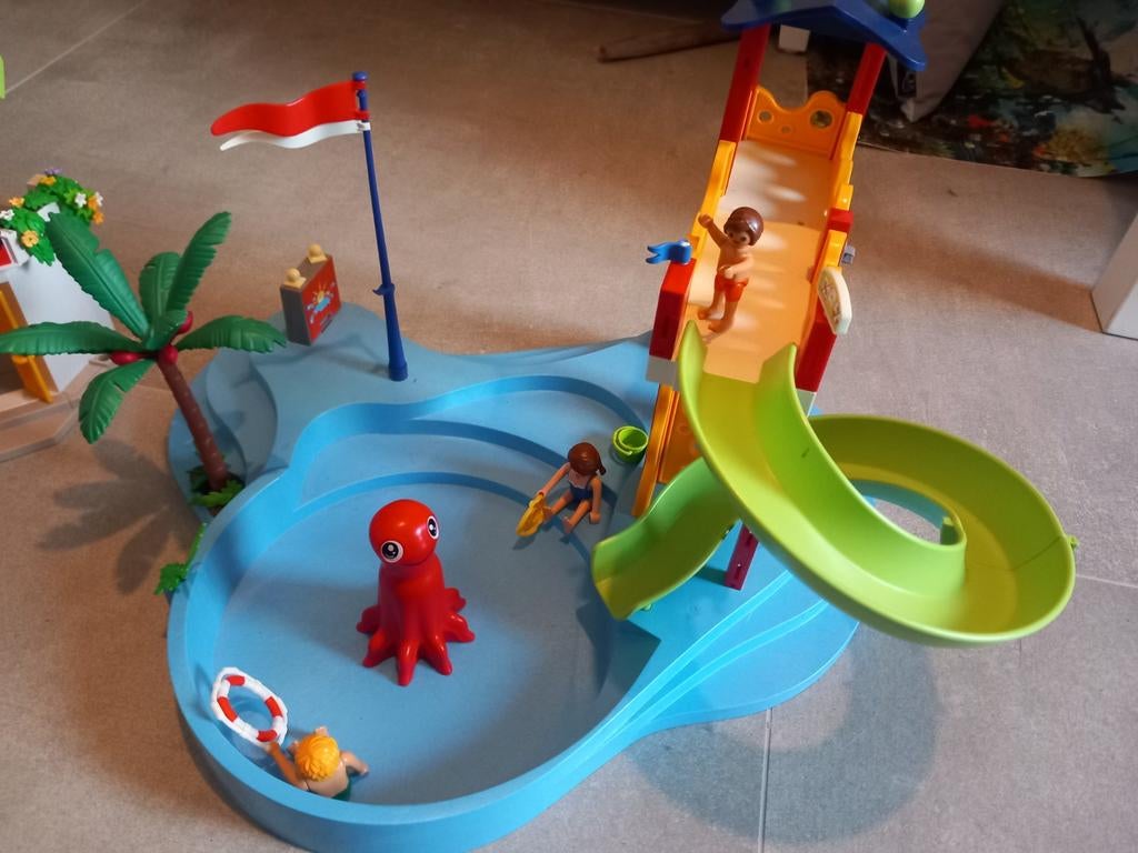 Playmobil zwembad en café, Ophalen