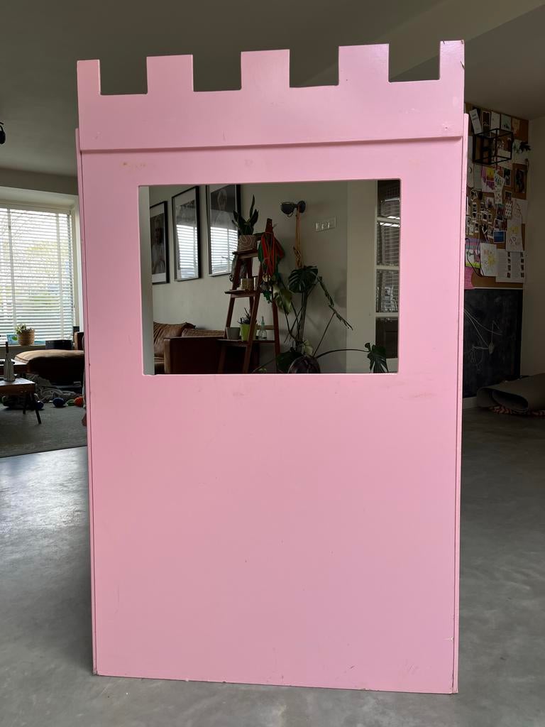 Houten poppenkast met 25 poppen, Ophalen, Gebruikt, Jongen of Meisje