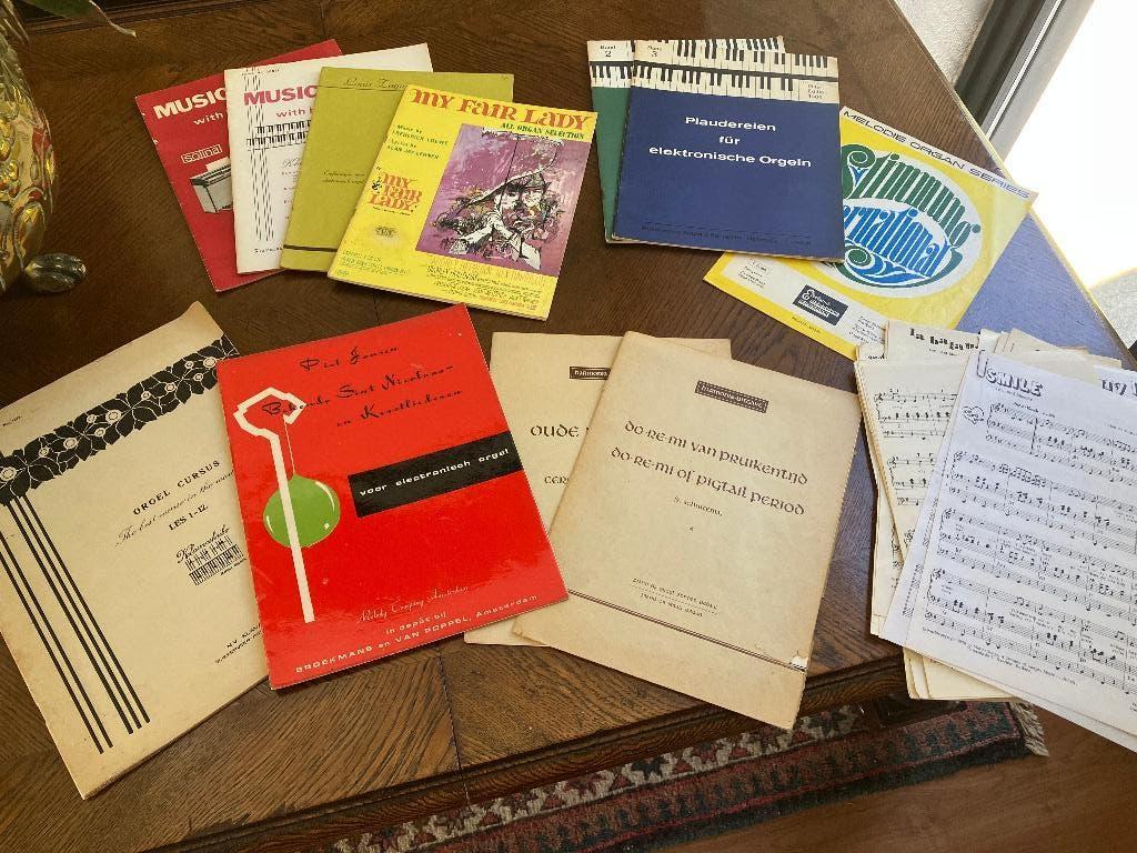 lesboeken voor elektronisch orgel, Muziek en Instrumenten, Orgel, Gebruikt, Les of Cursus, Ophalen of Verzenden