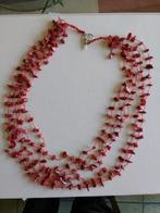 Prachtige koraalketting, 55 cm, van juwelier, Ophalen of Verzenden, Gebruikt, Rood, Steen of Mineraal