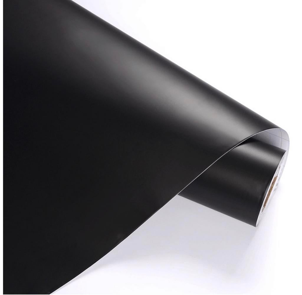 Zelfklevende wrapfolie - Mat zwart - 61,5x500 cm, Doe-het-zelf en Verbouw, Zeil en Folie, Ophalen, Nieuw, Minder dan 5 m², Folie