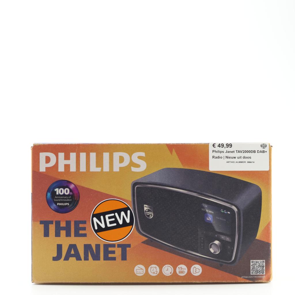 Philips Janet TAV2000FB Radio | Nieuw uit doos, Audio, Tv en Foto, Radio's, Philips, Zo goed als nieuw, Support@philips.com, Philips Center
Amstelplein 2
1096 BC Amsterdam
Netherlands