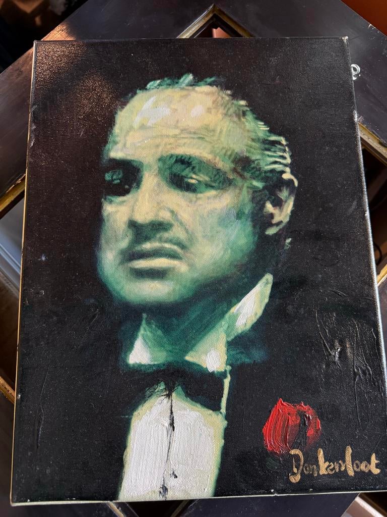 Don Corleone Schilderij - Peter Donkersloot 2004, Antiek en Kunst, Ophalen of Verzenden