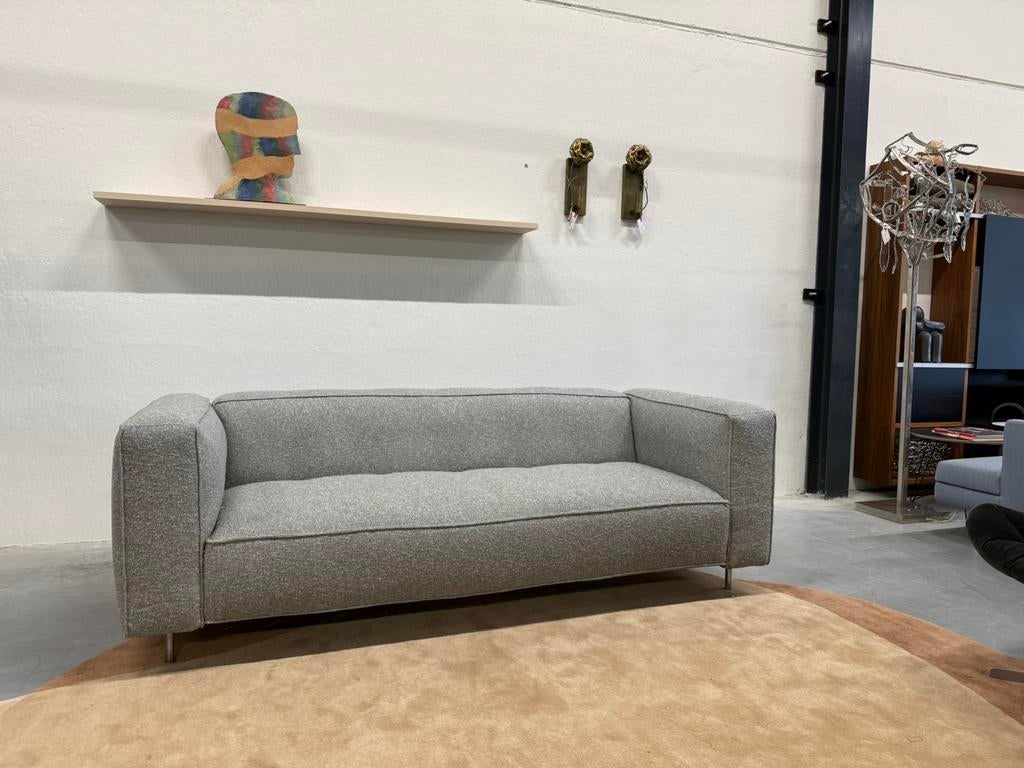 Nieuw Gelderland 6400 Bank 3 zits Kvadrat moss Design 230, 75 tot 100 cm, Rechte bank, Gelderland, Stof