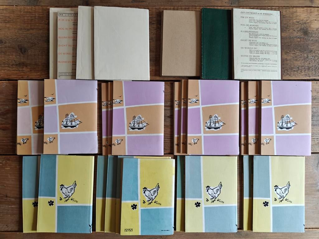 28 oude schoolboekjes van vroeger., Ophalen of Verzenden, Gelezen, Overige niveaus