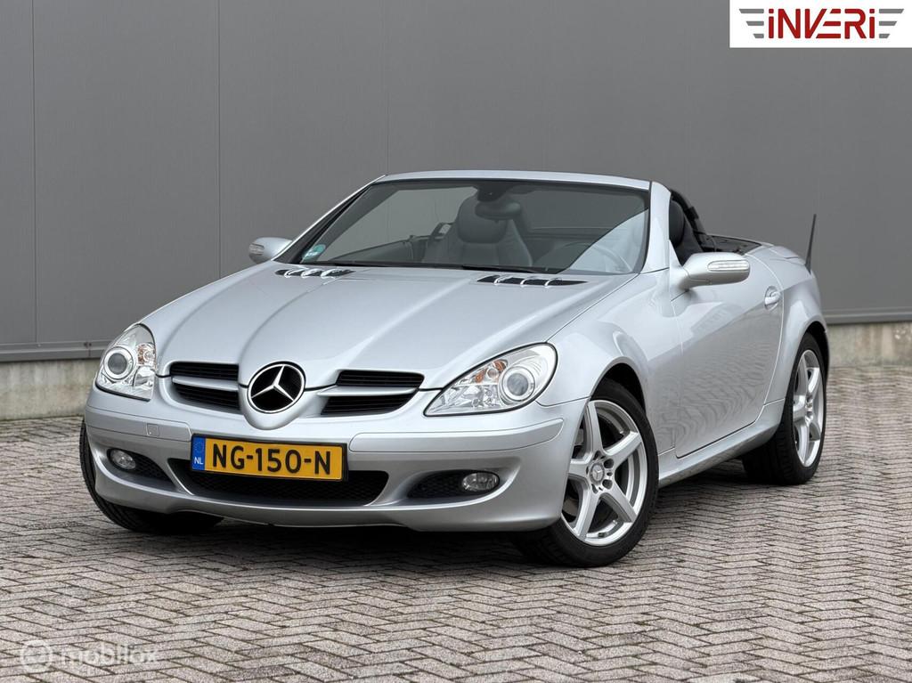 Mercedes SLK-klasse 200 K | CarPlay | Cruise | Clima | Stoel, Auto's, Achterwielaandrijving, Gebruikt, Zwart, 4 cilinders
