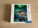 Clementoni Legpuzzel 1000 stukjes - Noorderlicht Lofoten, Ophalen of Verzenden, 500 t/m 1500 stukjes, Nieuw, Legpuzzel
