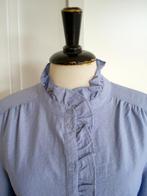 NIEUW __ blauwe C&A blouse met ruche mt. M, Maat 38/40 (M), Nieuw, C&A, Verzenden