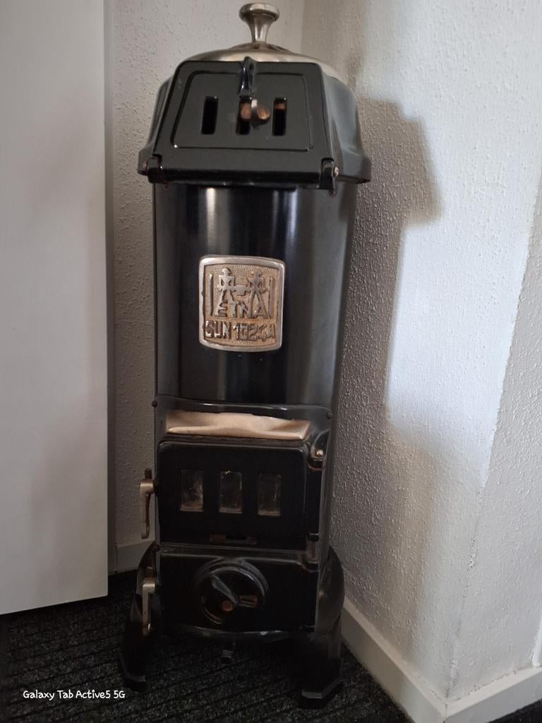 Antieke Etna Sun 102GA Kolenkachel - Zeldzaam en Functioneel, Ophalen, Gebruikt, Overige brandstoffen, Vrijstaand