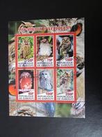 Postzegel Vogel: Vel 4 met 6 versch. Uilen uit Djibouti, Ophalen of Verzenden, Gestempeld, Dier of Natuur