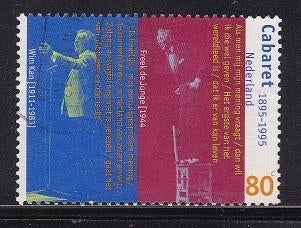 3779 - Nederland nvph 1657 gestempeld , 100 jaar cabaret in, Verzenden, Na 1940, Gestempeld
