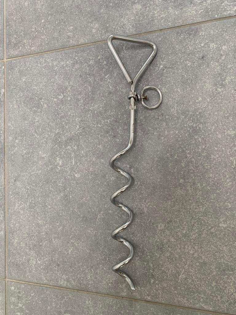 Roestvrijstalen pen om hond aan te lijnen, Ophalen of Verzenden, Nieuw