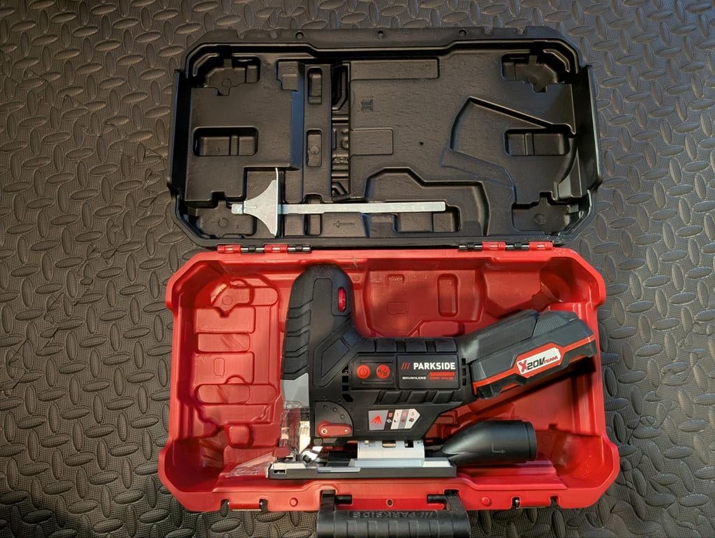 Parkside Performance Decoupeerzaag 20v met accu - zgan, Doe-het-zelf en Verbouw, Gereedschap | Zaagmachines, Decoupeerzaag, Ophalen of Verzenden