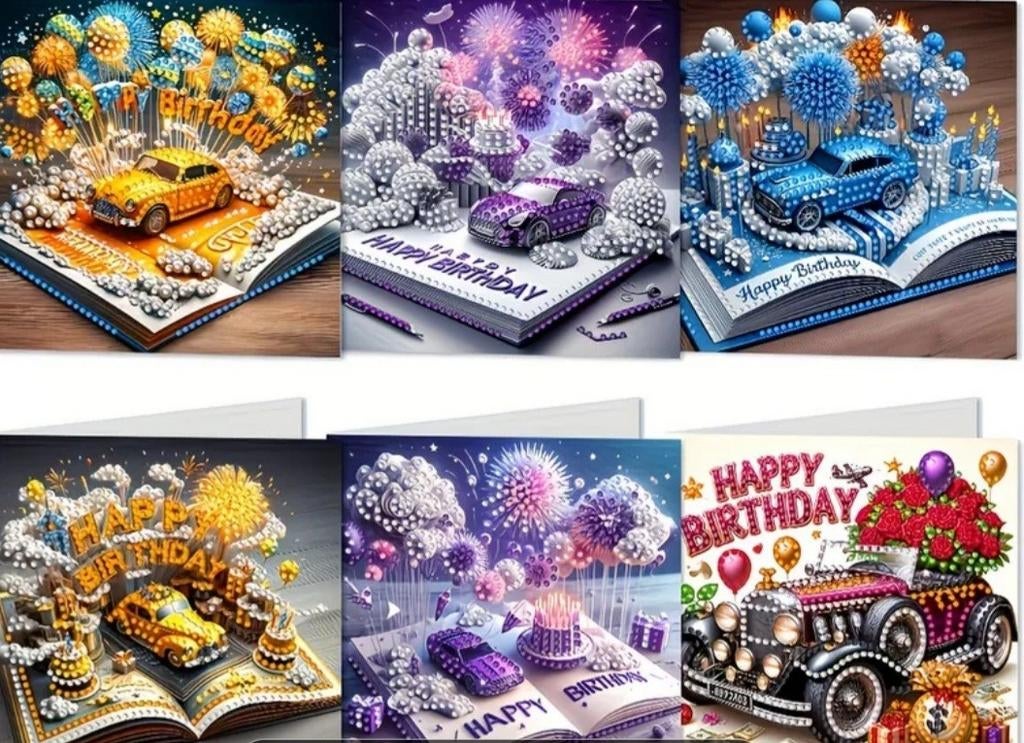 Diamond painting kaarten, Ophalen of Verzenden, Nieuw, Overige thema's