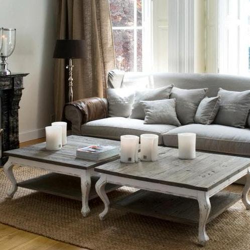 Twee Riviéra maison salontafels, Ophalen, Gebruikt