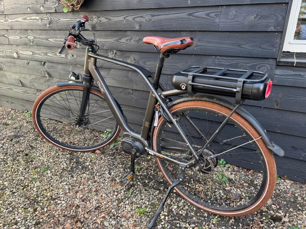 Qwic herenfiets electrisch -opknapper-, Fietsen en Brommers, Elektrische fietsen, Ophalen, Qwic, Gebruikt, 50 km per accu of meer
