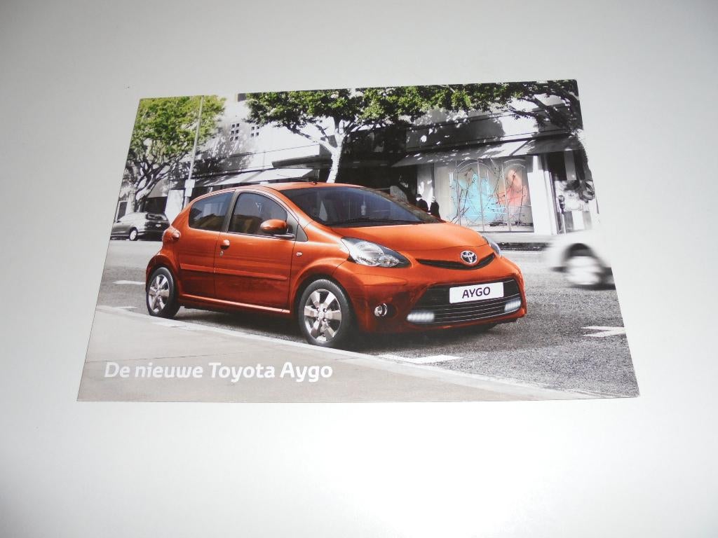 previewbrochure nieuwe Toyota Aygo  2012, Ophalen of Verzenden, Nieuw, Toyota
