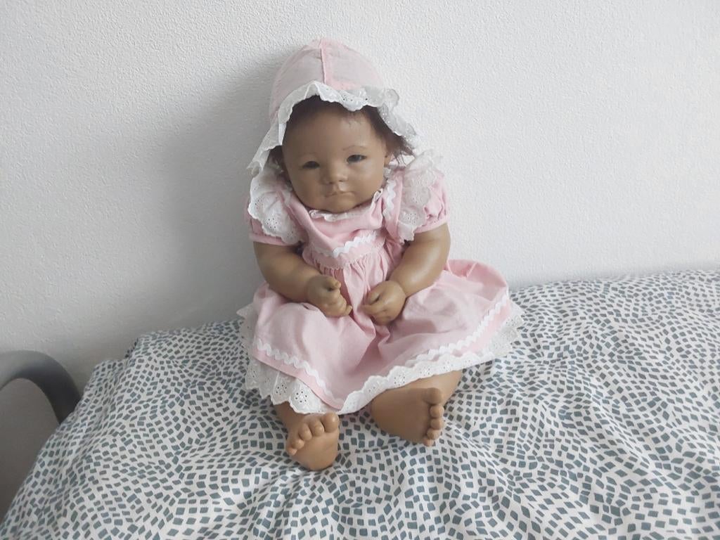 Anette Hymstedt pop met poppenwagen, Ophalen, Gebruikt, Babypop