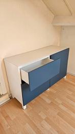 IKEA BESTA kastje met blauwe fronten, Ophalen, Gebruikt, 150 tot 200 cm, Modern