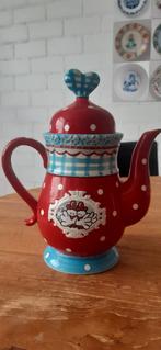 Studio Koekepeer, rode theepot, Keramiek, Overige typen, Ophalen of Verzenden, Zo goed als nieuw